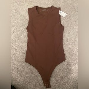 Abercrombie seamless fabric crew tank bodysuit